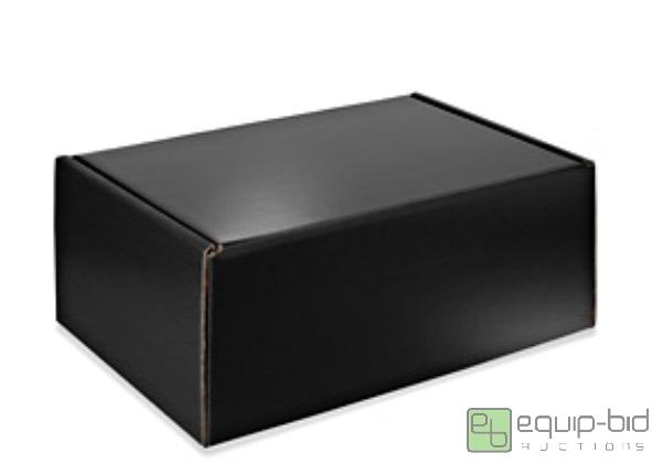lot 74 image: ULINE Black Mailers  First Photo is Stock Ph...