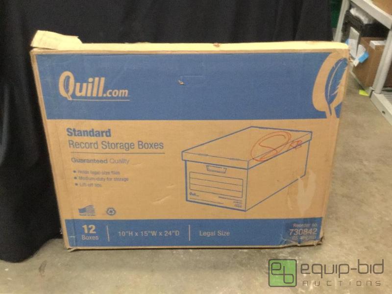 lot 81 image: Quill Standard Record Storage Boxes  Quantity...