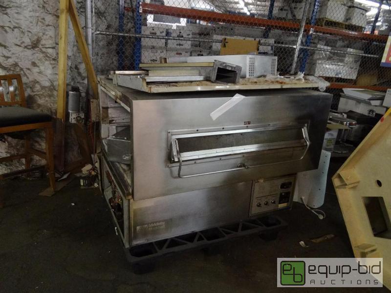 lot 105 image: Middlby Marshall Double Stack Conveyor Pizza Oven Disassembled