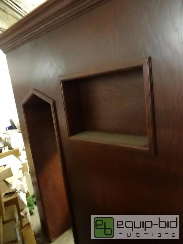 lot 119 image: (2) Large Wooden Display Pieces Goes Together To Make (1)Large One