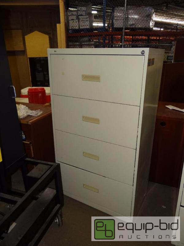 lot 126 image: Hon Lateral (4) Drawer Filing Cabinet