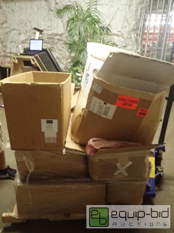 lot 231 image: Large Box of Misc Ceiling Hung Lighting Fixtures