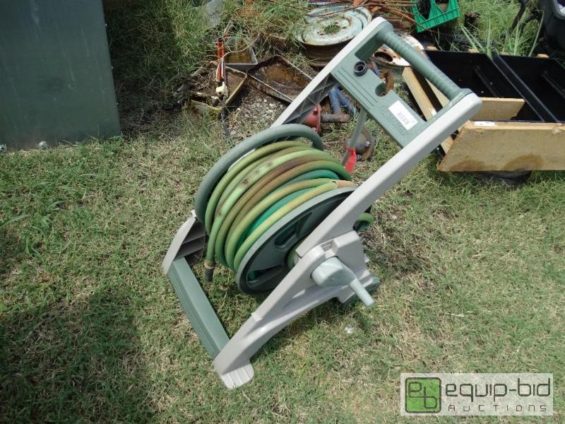 lot 112 image: Hose reel with hose....