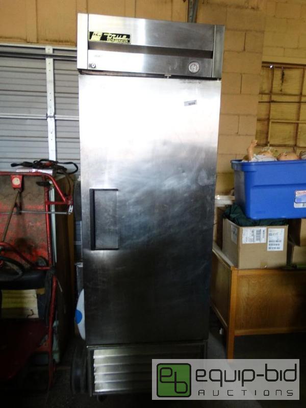lot 157 image: True commercial single door ss cooler.  Mode...
