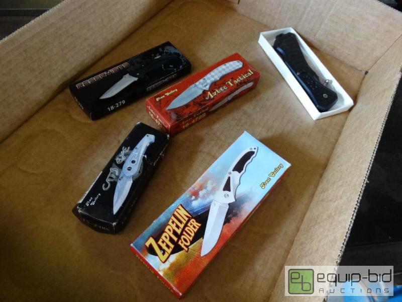 lot 166 image: Lot of 5 new in box pocket knives....