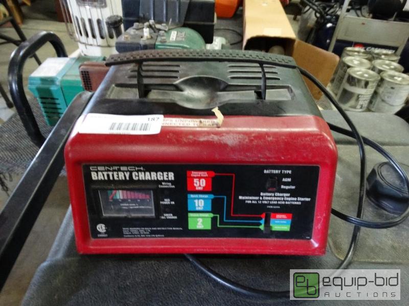 lot 187 image: Centech battery charger....
