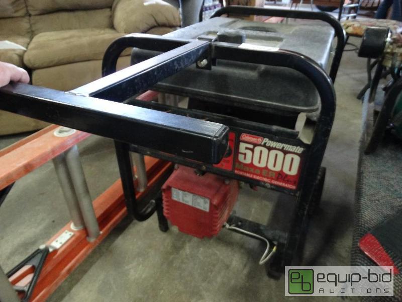 lot 188 image: Coleman Powermate&nbsp5000 generator.  10 hp...