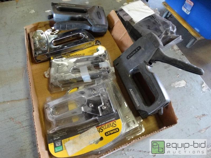 lot 190 image: Lot of 6 various staplers....