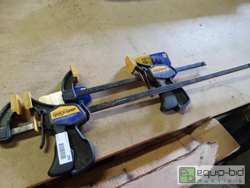 lot 205 image: 2 quick-grip bar clamps....
