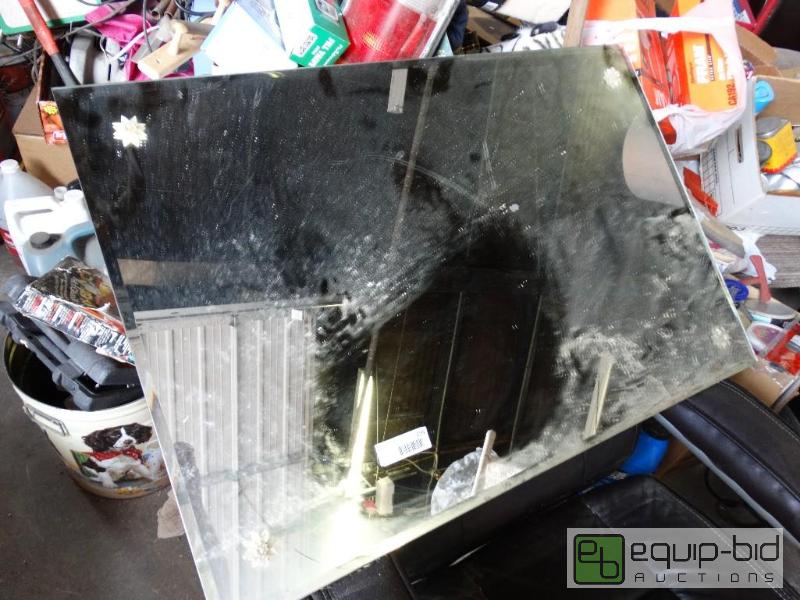 lot 235 image: Vintage plate glass wall mirror....