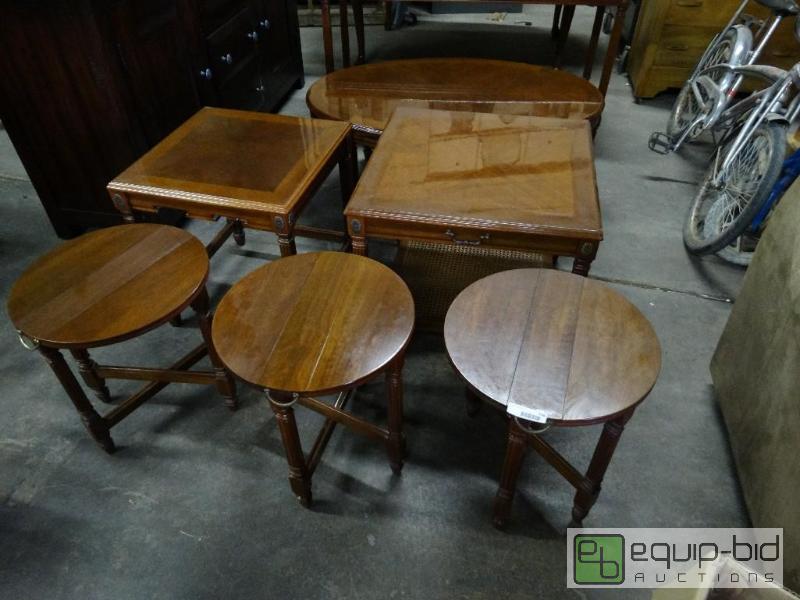 lot 249 image: Set of 7 living room tables....