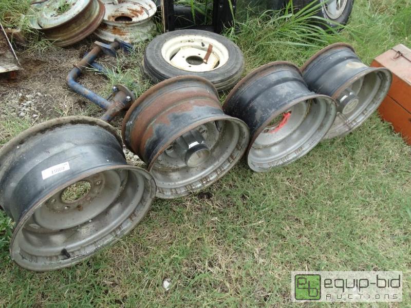 lot 268 image: Set of 4 chevy rally wheels. 15 x 8....
