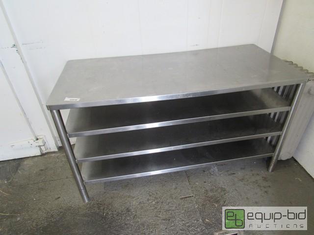 lot 372 image: Stainless Steel Table With (3) Shelves Below