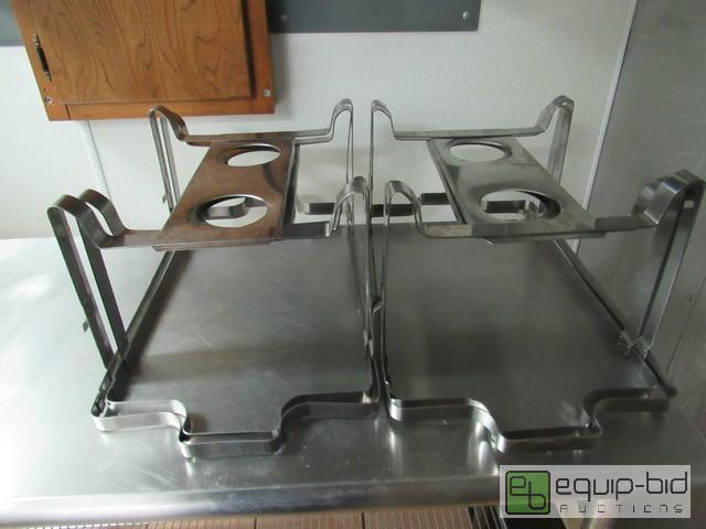 lot 380 image: (4) Stainless Steel Chafing Dish Stands