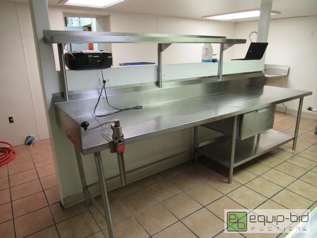 lot 394 image: 10ft Stainless Steel Table