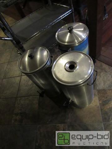 lot 420 image: (3) Stainless Steel Drink Dispensers