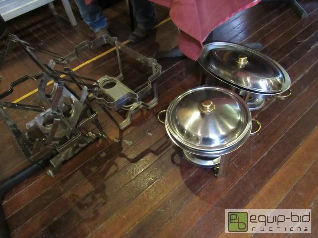 lot 429 image: (2) Complete Chafing Dish Sets And (6) Bases