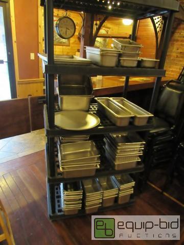 lot 432 image: Large Lot OF Stainless Steel Insert Pans