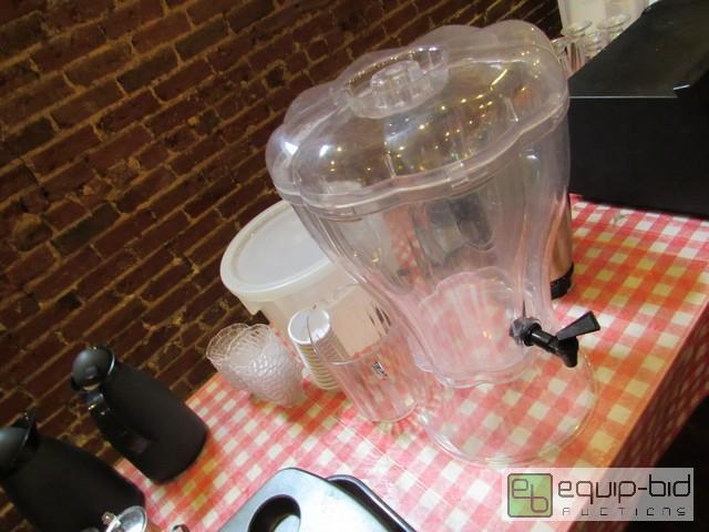 lot 442 image: Drink Dipsensers, Ice Cream Cups And Pitcher