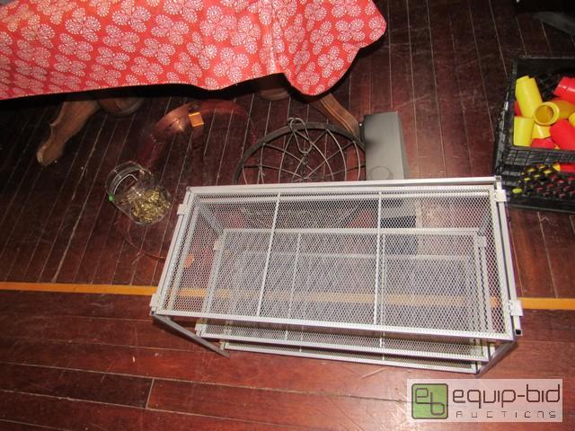 lot 447 image: Metal Shelf And Hanging Basket
