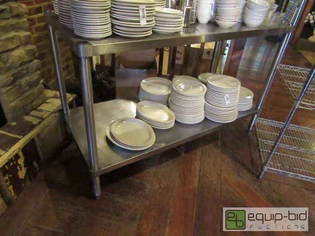 lot 456 image: 54x24 Stainless Steel Table With Shelf Below