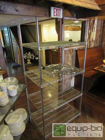 lot 457 image: 4 Tier Wire Shelf