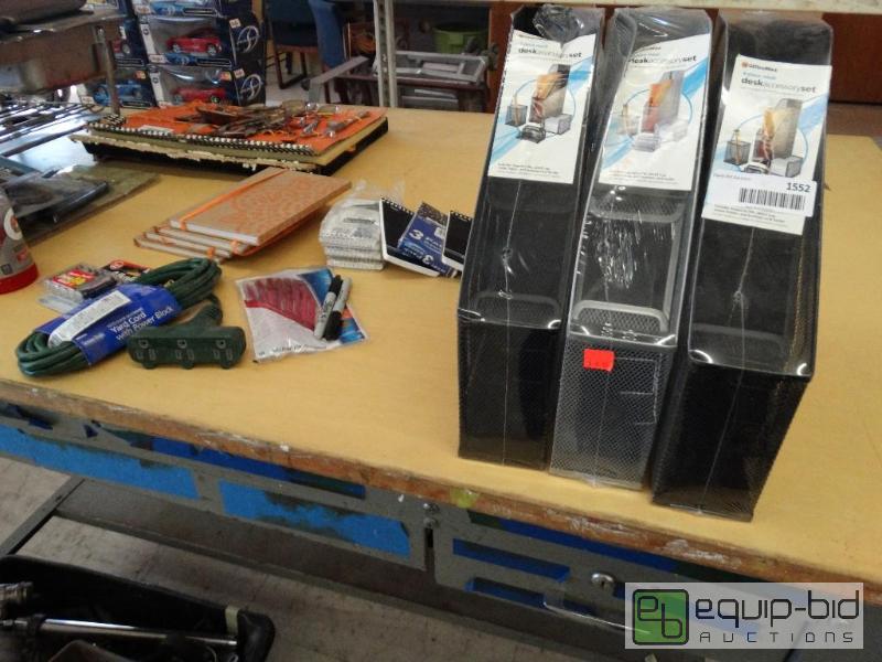 lot 1552 image: Lot of various office supplies and misc....