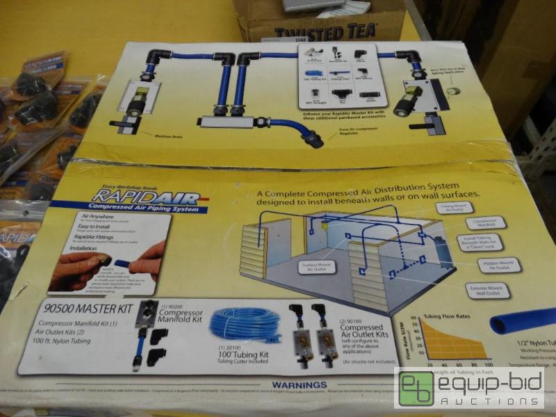 lot 1568 image: New in box Rapid Air compressed air piping sy...