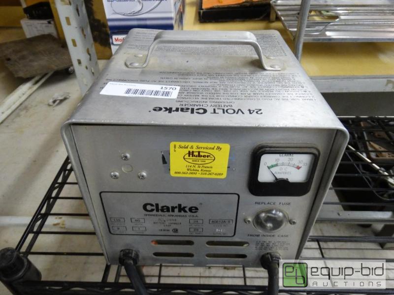 lot 1570 image: Clarke 24 volt charger....