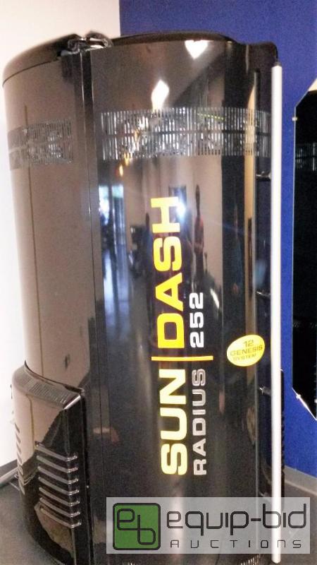 lot 1581 image: Sun Dash Radius 252 stand up tanning bed.  Th...