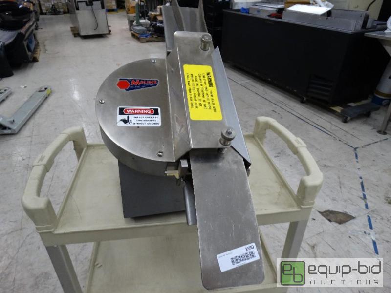 lot 1590 image: Moline model 260 bagel slicer.  Needs new end...