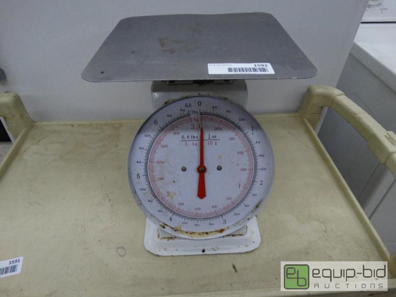 lot 1592 image: 6.6 lb scale....