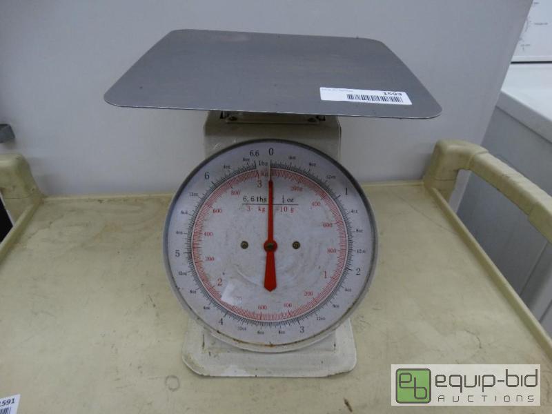 lot 1593 image: 6.6 lb scale....