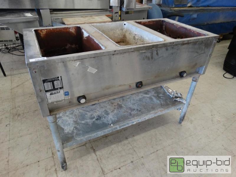 lot 1605 image: Eagle electric 3 hole steam table....