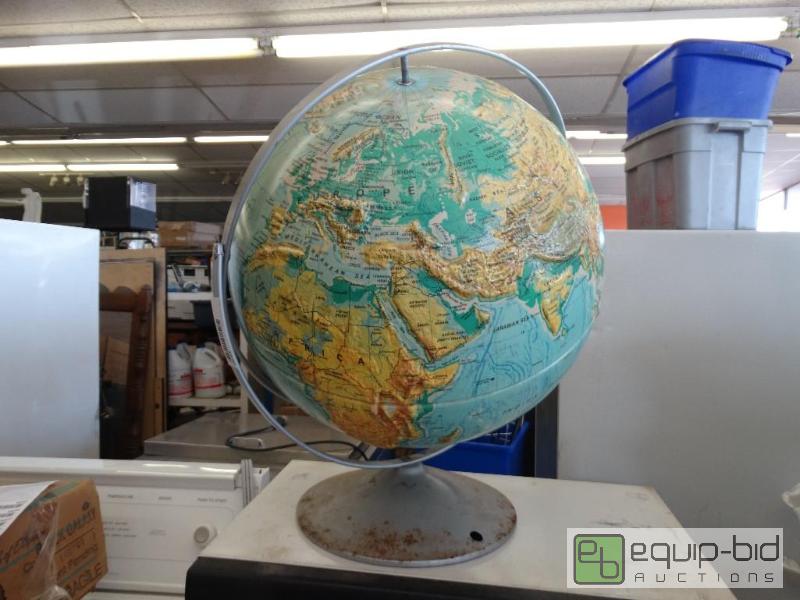 lot 1630 image: Globe (sculptural relief globe 40 centimeter...