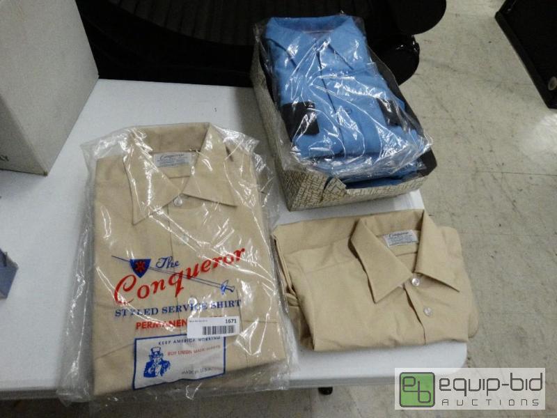 lot 1671 image: Lot of various new work shirts.&nbsp...