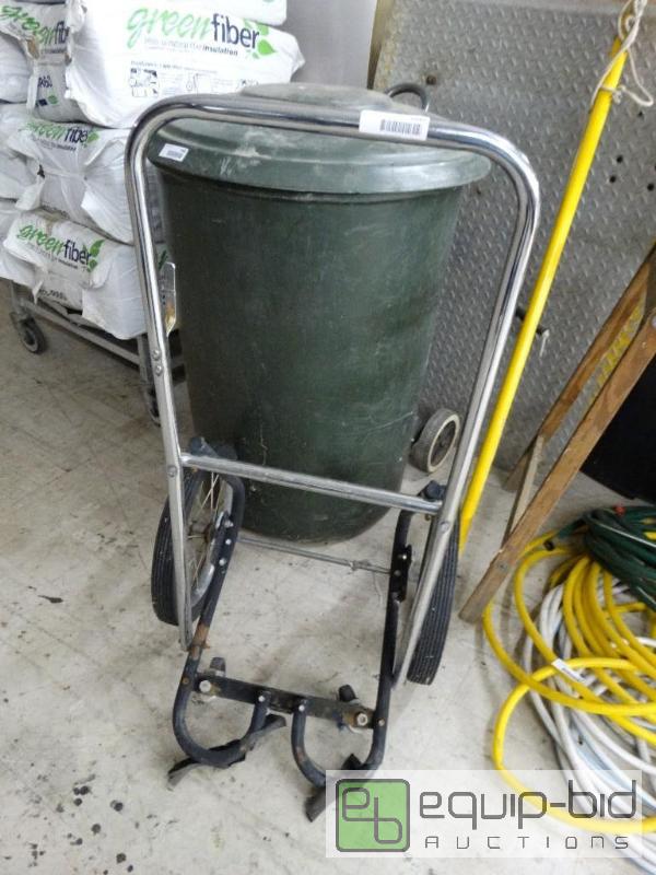 lot 1695 image: Dolly with 4 wheel.  2 large wheels in back a...