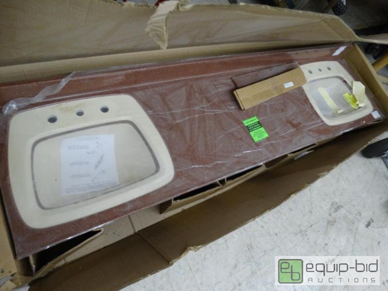 lot 1697 image: The Onyx collection. Double sink bathroom van...