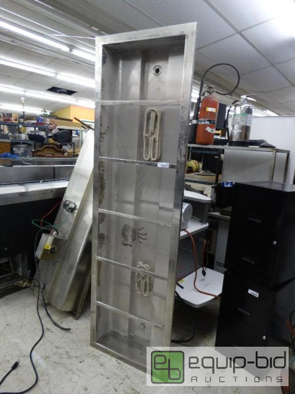lot 1708 image: Stainless steel drop in steam table, 2 burner...