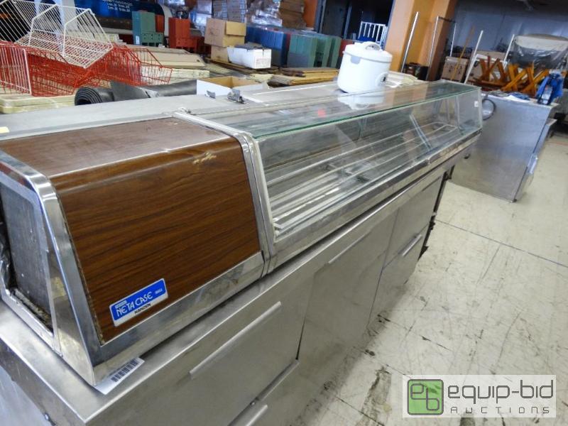 lot 1723 image: Neta case Refrigerated Sushi case. 86&quot l...