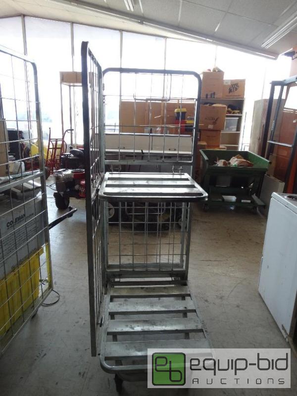 lot 21 image: Rocket cartfolding stock cart with 2 shelves...