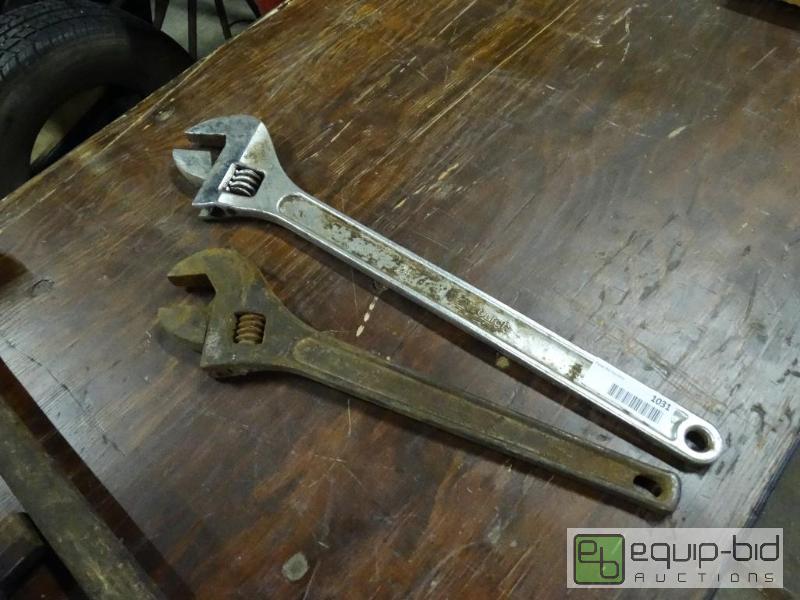 lot 1031 image: 2 Crescent wrenches. 1 is 24&quot&nbsp...