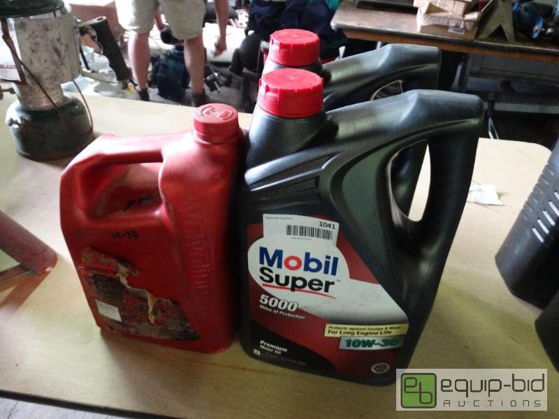 lot 1041 image: 2-Mobil super 5000 miles of protection oil 10...