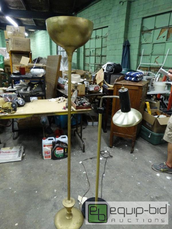 lot 1072 image: 2 retro floor lamps....