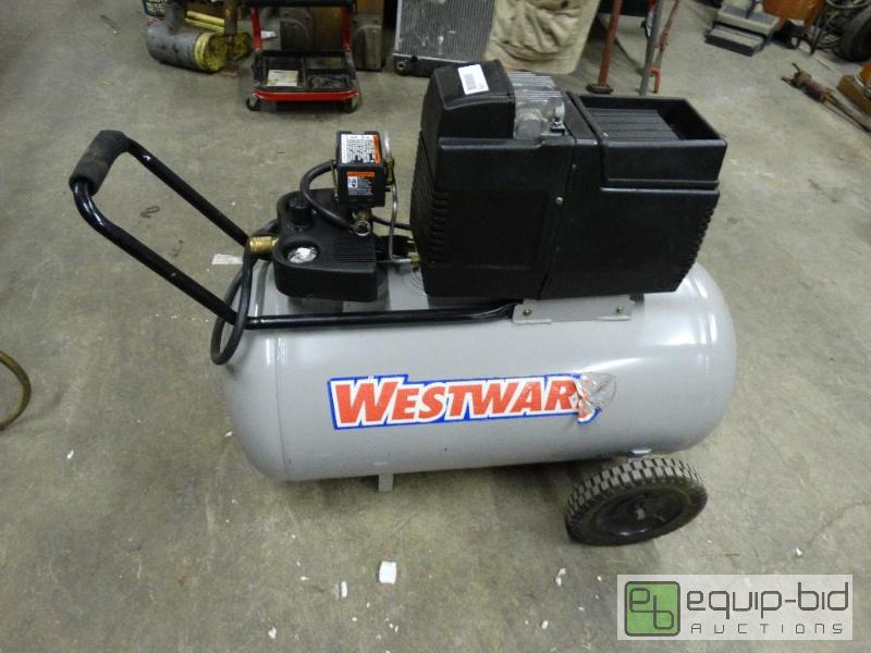lot 1092 image: Westward air compressor 20 gal...