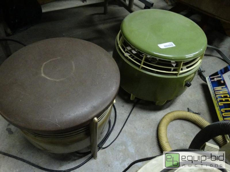 lot 1110 image: 2 Hassock fans...