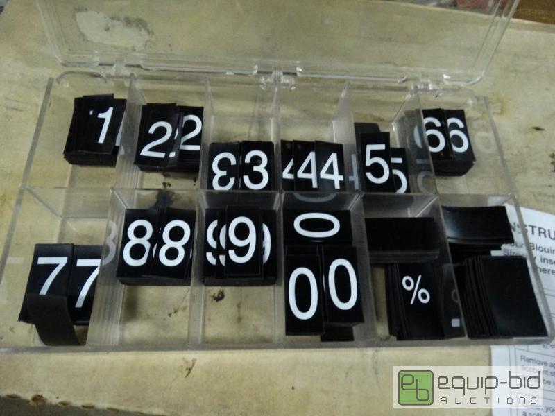 lot 1136 image: Magnetic numbers....
