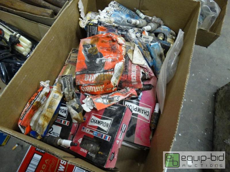 lot 1203 image: Flat of spark plugs...