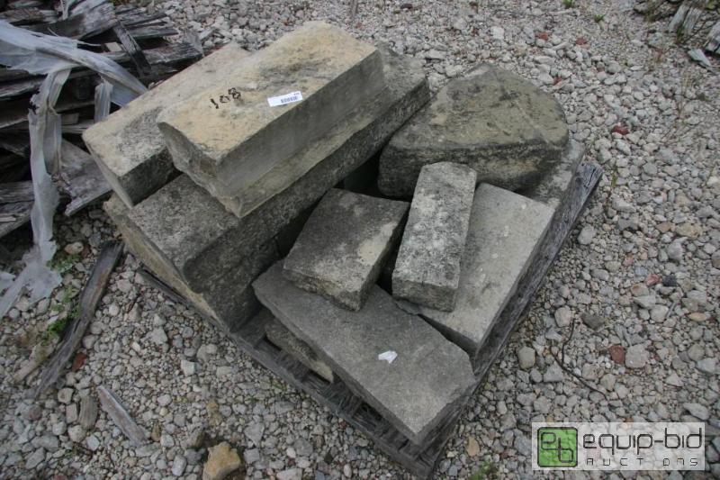 lot 108 image: Pallet of cut stone...