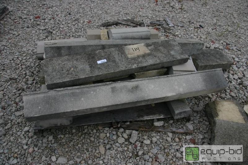 lot 114 image: pallet of cut stone...